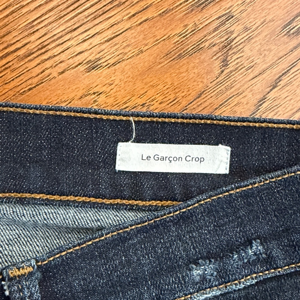 Frame Le Garçon Crop Boyfriend Jeans in Covant Dark Wash Size | 29 - Picture 5 of 10